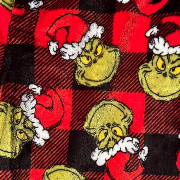 Dr Seuss Grinch Fleece Pants XL - Picture 2 of 3